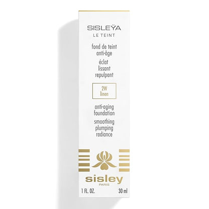 Sisley Paris Sisleya Le Teint, 2W Linen - 30 mL - Anti-Aging, Oil-Free Fluid Foundation for Radiance & Smoothing - All Skin Types - Non-Comedogenic