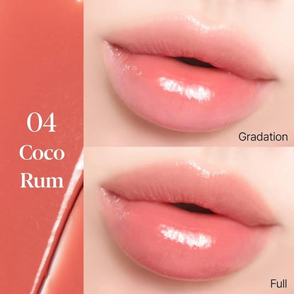 Espoir Couture Lip Tint Dewy Glowy #4 Coco Rum 0.19oz | Glowy Lip Plumper | Long-Lasting Vibrant Color | Tinted Lip Moisturizer | Non-Sticky Waterproof Smudgeproof Lip Stain | Korean Lip Makeup