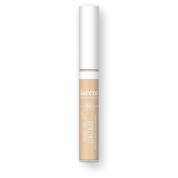 lavera Radiant Skin Concealer - Ivory 01 - Coverage of Dark Circles and Impurities - Up to 8 Hours - Moisturising - Vegan - Natural Cosmetics 1.8 Fl Oz