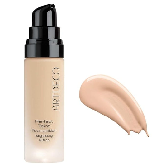 ARTDECO Perfect Teint Foundation - Gentle Ivory N°08 - Lightweight Liquid Formula - Medium to Full Coverage - Without Mask-Like Effect - Conceals Imperfections - Vegan Makeup - Hyaluron - 0.67 Fl Oz