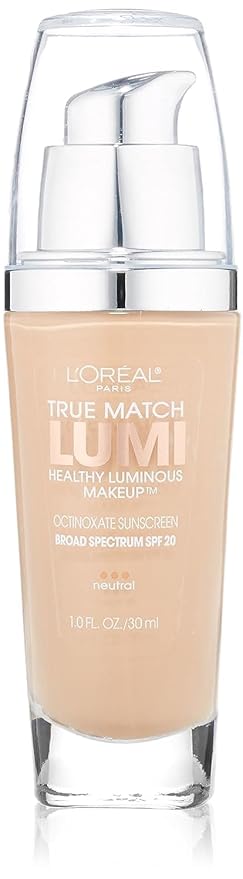 L'Oreal Paris True Match Lumi Healthy Luminous Makeup, Neutral, 1 fl; oz.