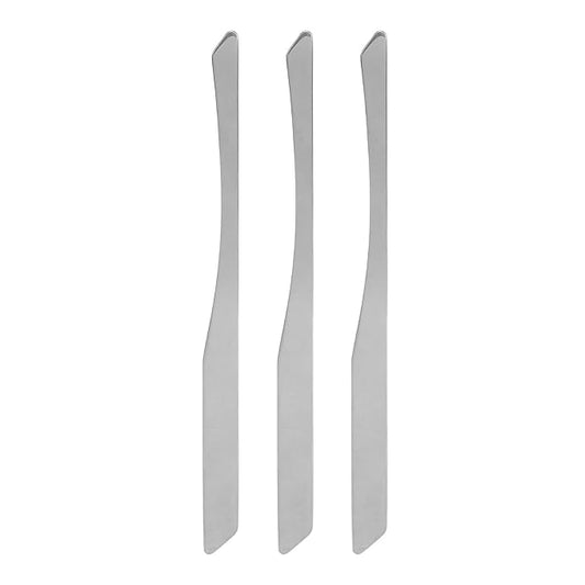 Metal Makeup Spatula, 3 Pieces Stainless Steel Makeup Spatula for Blending