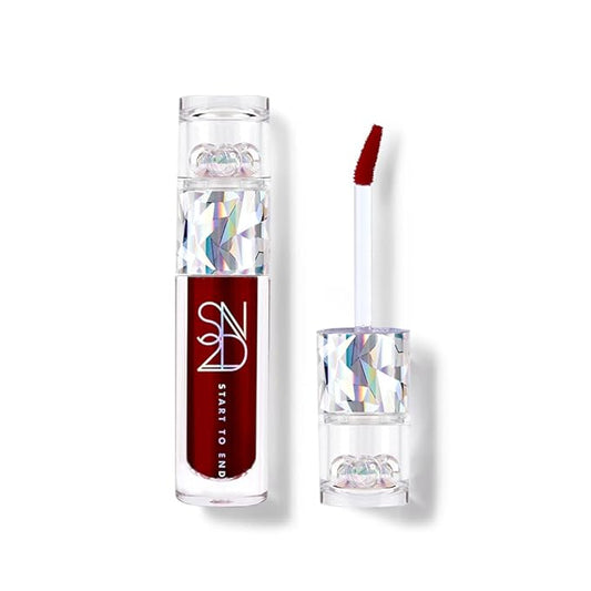 Endluster Tint | Water Tint Long-Lasting Moisture Lips Stain, Vivid Color Lip Tint, High Pigment Color, Coated with Argan Oil (#9 Red Athena, 3.9g)