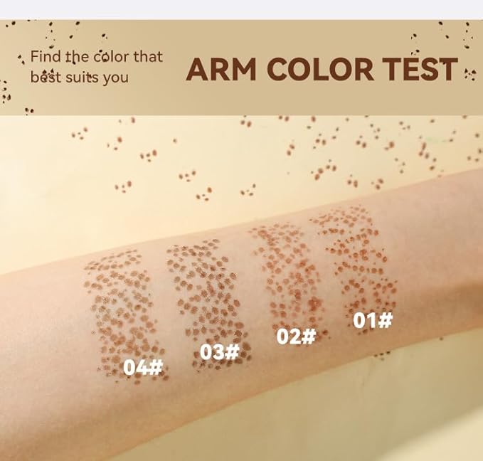 Freckle Pen Henna Freckles Sweatproof Waterproof Long Lasting Small Faux Freckle Stamp Foundation Spot,Natural Lifelike Freckle Makeup