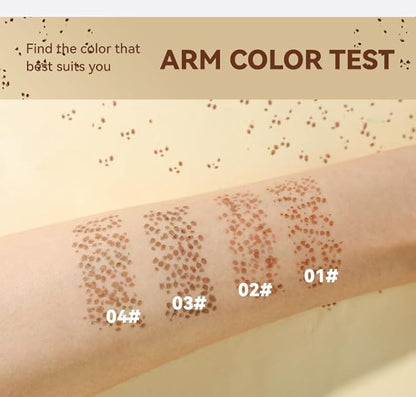 Freckle Pen Henna Freckles Sweatproof Waterproof Long Lasting Small Faux Freckle Stamp Foundation Spot,Natural Lifelike Freckle Makeup