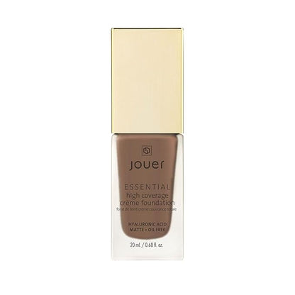 Jouer Essential High Coverage Crème Foundation - Available in 50 Shades for All Skin Tones - Healthy Ingredients - Paraben, Gluten & Cruelty Free - Vegan Friendly