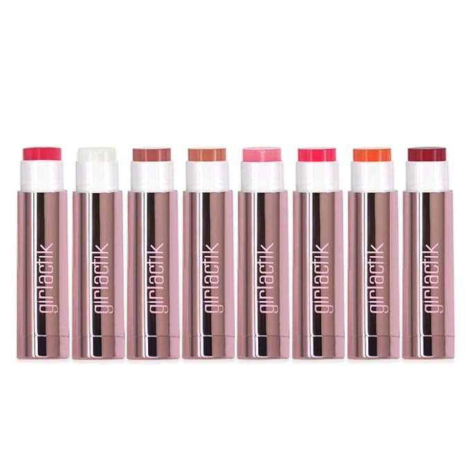 Girlactik Jello Gloss Balm – Hydrating Lip Gloss with Natural Shine, Pink Lemonade Scent, Moisturizing, and Smooth, Perfect for Everyday Lip Care with a Glossy Finish, 0.15 oz (Camelia)