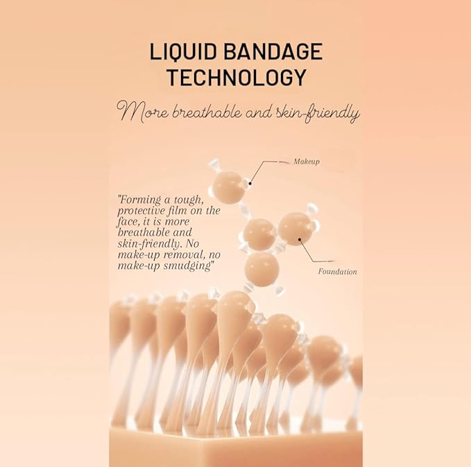 VENZEN Hyaluronic Acid Hydrating Liquid Natural Foundation Makeup Cover Concealer Coverage Moisturizing Skin 30g / 1.01.fl.oz