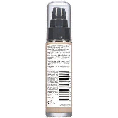 Almay Liquid Foundation, Truly Lasting Color, Long Wearing Natural Finish, Vitamin E and Lemon Extract, Hypoallergenic, Cruelty-Free, Dermatologist Tested, 120 Ivory, 1 fl oz