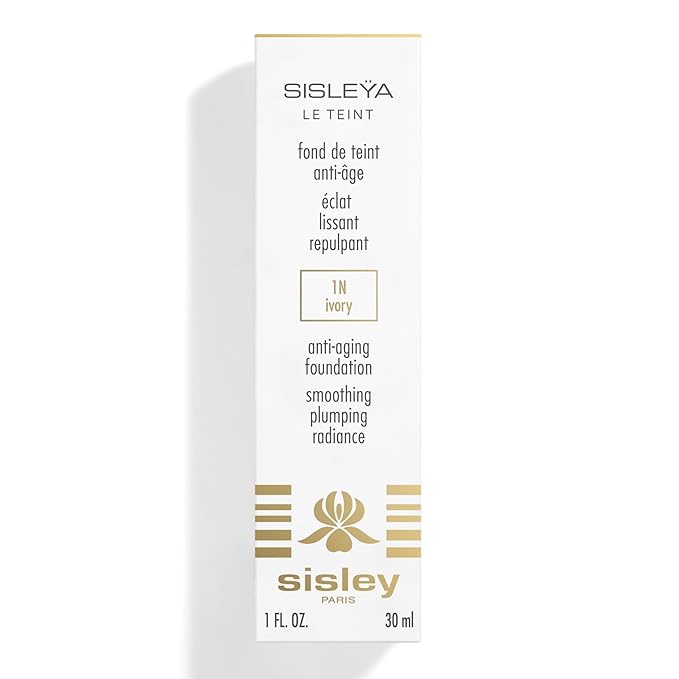 Sisley Paris Sisleya Le Teint, 1N Ivory - 30 mL - Anti-Aging, Oil-Free Fluid Foundation for Radiance & Smoothing - All Skin Types - Non-Comedogenic