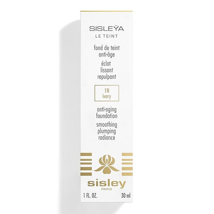 Sisley Paris Sisleya Le Teint, 1N Ivory - 30 mL - Anti-Aging, Oil-Free Fluid Foundation for Radiance & Smoothing - All Skin Types - Non-Comedogenic