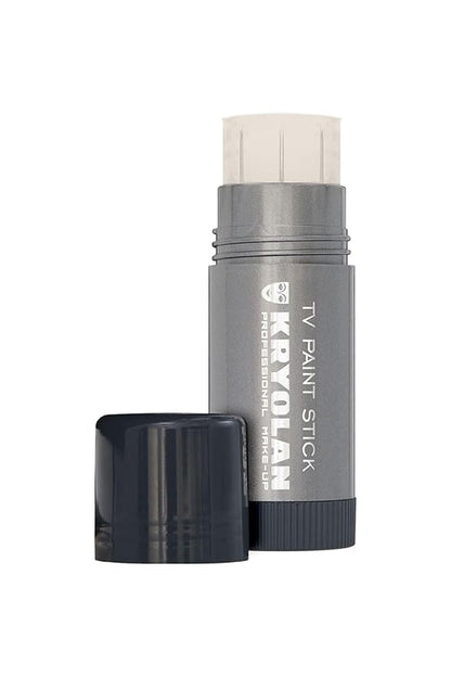Kryolan TV Paint Stick - 00 Matte Kryolan Makeup Stick - Makeup Foundation - Makeup for TV, Theater, Stage, Acting, Face and Body, Full Coverage Concealer Stick Foundation - Made in USA (25 g)