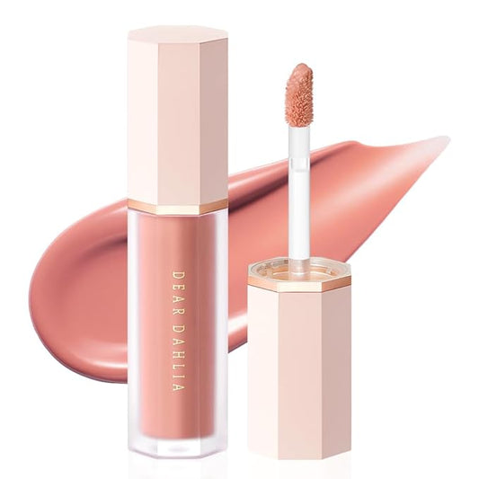 DEAR DAHLIA Petal Drop Liquid Blush – Multi-Use, High-Pigment, Lightweight & Long-Lasting, Dewy Finish, Vegan & Cruelty-Free, for Sensitive Skin, 4g – FLESH