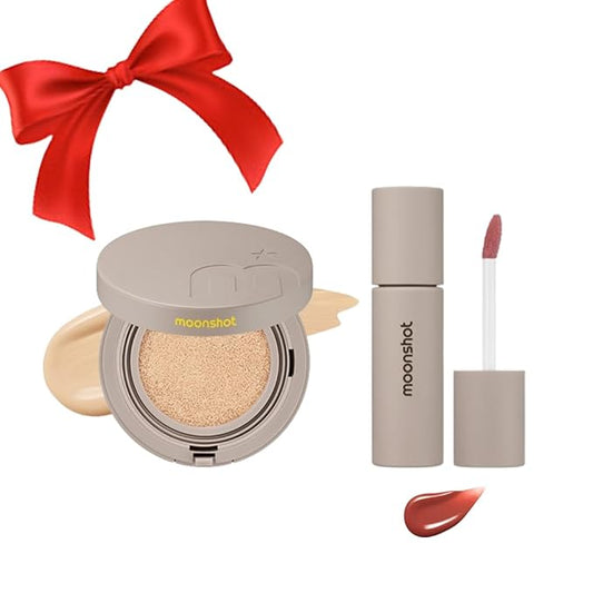 moonshot Conscious Fit Cushion Foundation Lip stain Gift box 21N + 04 Burning Mars,k-beauty,