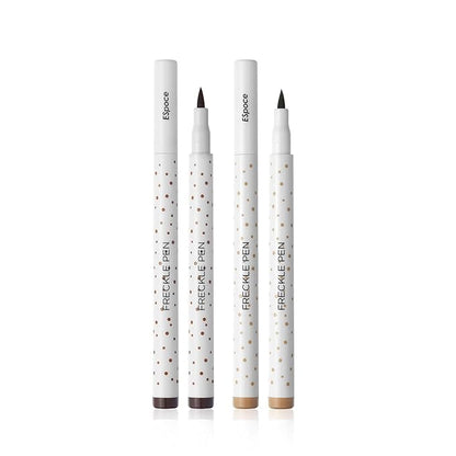 Freckle Pen 2 Colors Waterproof Long Lasting Quick Dry Small Spot Natural Like Face Freckle Makeup Pen, Dark Brown and Light Brown, Upgrade Design