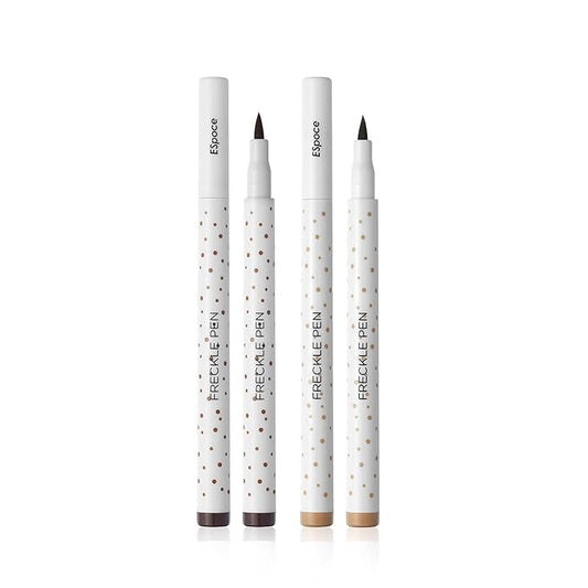 Freckle Pen 2 Colors Waterproof Long Lasting Quick Dry Small Spot Natural Like Face Freckle Makeup Pen, Dark Brown and Light Brown, Upgrade Design