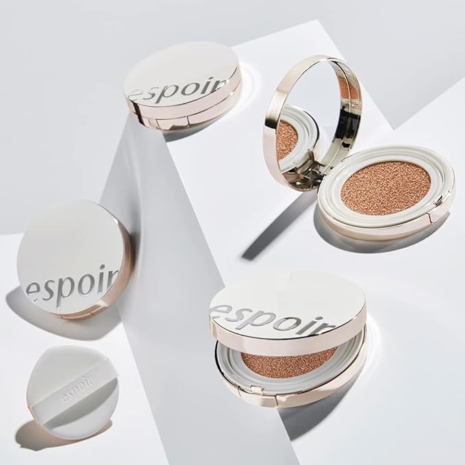 ESPOIR Pro Tailor Be Powder Cushion Foundation SPF42 PA++ #4 Beige (13g+refill 13g) | A Soft Cushion Foundation of a Light Texture & Long Lasting Weightless Full Coverage | Korean Makeup