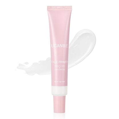 UCANBE Brightening Face Primer: Smooth Lightweight Skin Primer - Facial Makeup Long-lasting Prime - Fills in Pores & Fine Lines（White，1.06 Oz）