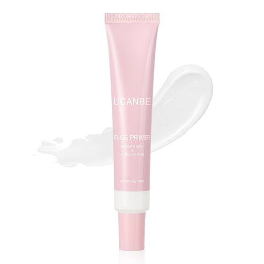 UCANBE Brightening Face Primer: Smooth Lightweight Skin Primer - Facial Makeup Long-lasting Prime - Fills in Pores & Fine Lines（White，1.06 Oz）