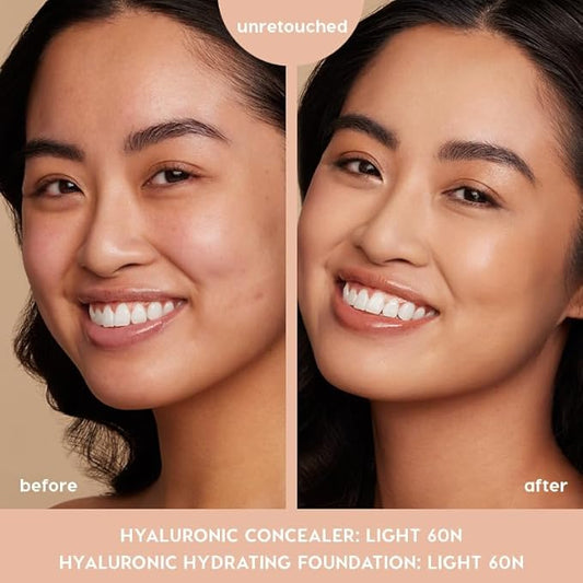 ColourPop Pretty Fresh Creamy Concealer - Full Coverage Concealer with a Natural Finish - Formulated with Hyaluronic Acid & Coconut Water for Instant Hydration - Light - 45W (0.3 oz)