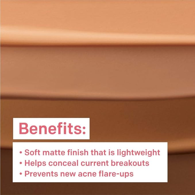 Almay Foundation, Acne Face Makeup with Salicylic Acid, Face Makeup with Skincare Ingredients, Matte Finish, Hypoallergenic, Cruelty Free, Dermatologist Tested Foundation, 200 Buff, 1 Oz