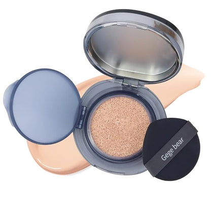 Air Cushion Cream, Face Makeup Foundation for Mature Skin Moisturizing Concealer Brighten Long-Lasting, Even Skin Tone for All Skin Types,With Replacement Core (01, ivory white)