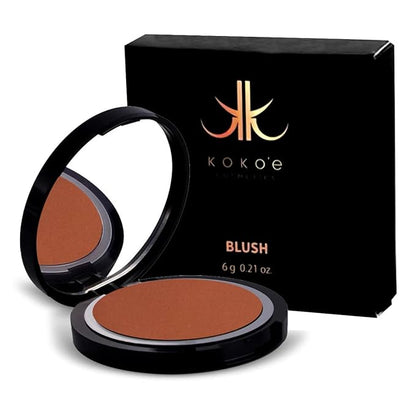 Koko'e Cosmetics Blush powder Makeup, Fresh Glow & Long-Lasting, face makeup (Reddish Brown)