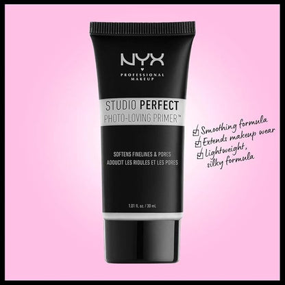 NYX PROFESSIONAL MAKEUP Studio Perfect Primer, Vegan Face Primer - Clear