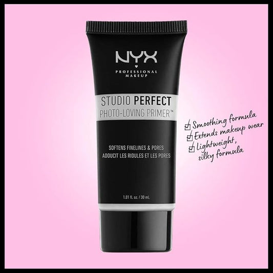 NYX PROFESSIONAL MAKEUP Studio Perfect Primer, Vegan Face Primer - Clear