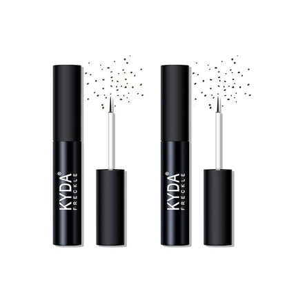 2 Colors Liquid Freckle Pen, Natural Like Freckle Makeup Pen Soft Dot Spot, Waterproof and Smudgeproof Quick Dry for Instant Create Realistic Freckles Make Up(Dark Brown+Light Brown)