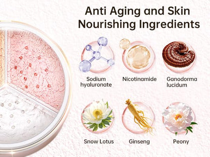 CATKIN Loose Setting Powder - Translucent Shimmer Finishing Powder, 3 Colors Even Skin Tone, Oil Control Makeup Pore Minimizing Powder with Velour Puff (0.42oz, C01 Shimmer for Oily Skin)