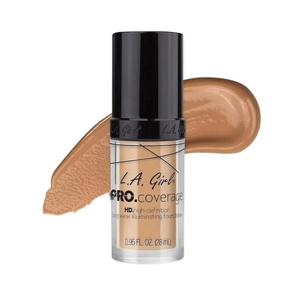 L.A. Girl Pro Coverage Liquid Foundation, Natural, 0.95 Fl Oz (Pack of 1)