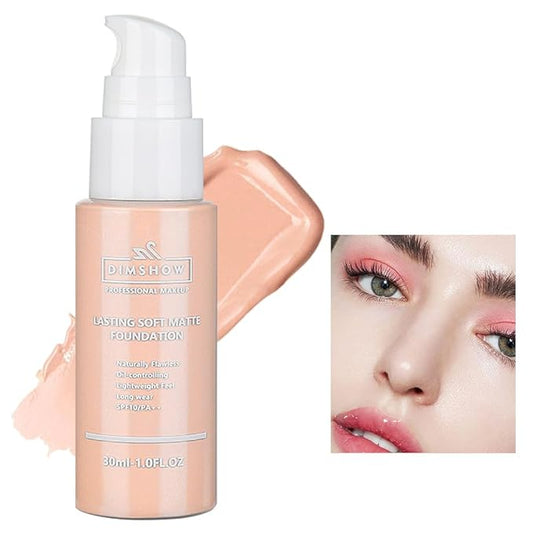 Flawless Matte Liquid Foundation Makeup, Vegan & Cruelty-Free, Liquid Oil-Free Foundation Face Makeup for Combination & Oily Skin, Longwear Medium-Full Coverage (03, 30ml)