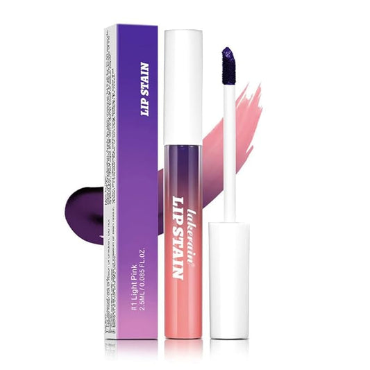 Pipe-off lip liner stain,line tattoo high-color Tint,Smudge-Proof,Waterproof,light brown/dark brown/burgundy long-lasting,Nude Matte Tint,Non-Fading, Full Coverage（#1 Light Pink）