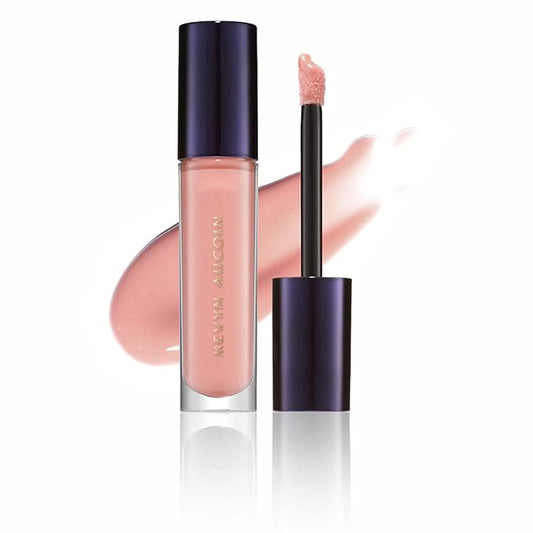 Kevyn Aucoin Celestial Lip Gloss, Drita (creamy sheer nude): Light reflecting shine & sheer. Precision makeup artist applicator. Hydrating, non-stick formula. Multi-dimensional 3D plumping effect.