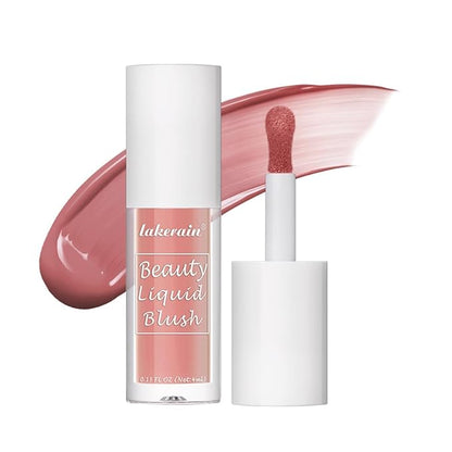 Velvet Liquid Blush, Natural Matte Finish Looking, Dewy Cheek Tint, Soft Cream Face Blush,Moisturizing Lightweight Blendable Feel,Long-Lasting-105#