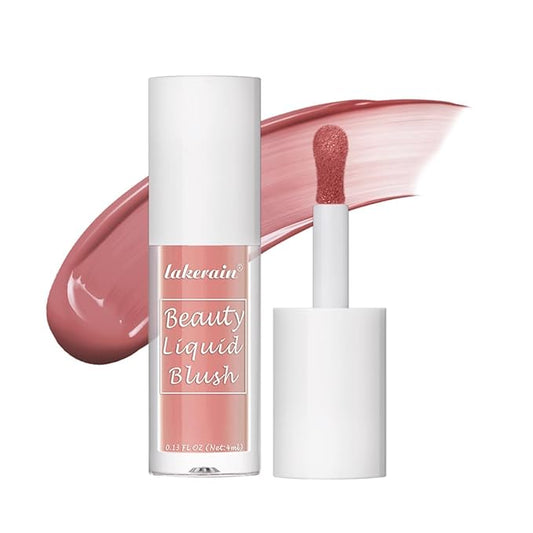 Velvet Liquid Blush, Natural Matte Finish Looking, Dewy Cheek Tint, Soft Cream Face Blush,Moisturizing Lightweight Blendable Feel,Long-Lasting-105#