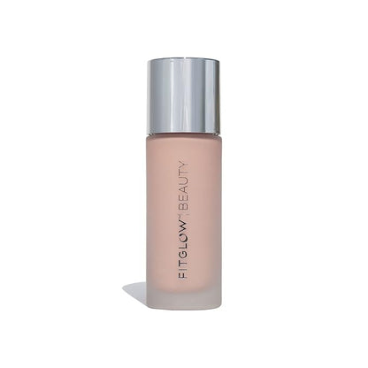 Fitglow Beauty - Natural Foundation+ Photo-Filtering Foundation | Vegan, Woman-Owned Clean Beauty (F2.5 - Light, Neutral Undertones)