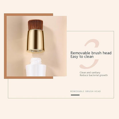 2 in 1 Foundation Anti-Wrinkle Concealer Stick with Built-in Brush, Waterproof, Full Coverage, Matte Finish, 3Pcs - 01-Skin Tone Brighten, 02-Natural White, 03-Natural Color