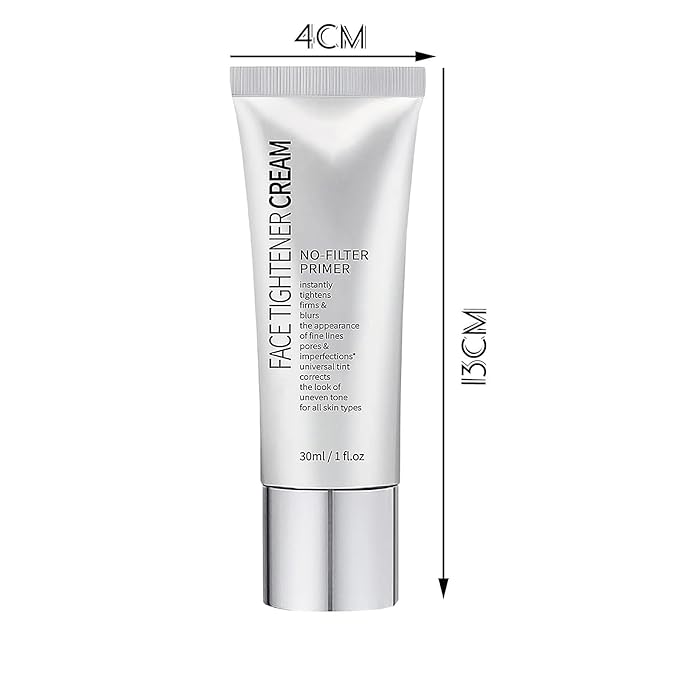 Face Tightener No-Filter Primer,Face Tightener Cream for before Makeup,Skin Tightening Primer Makeup Blurring