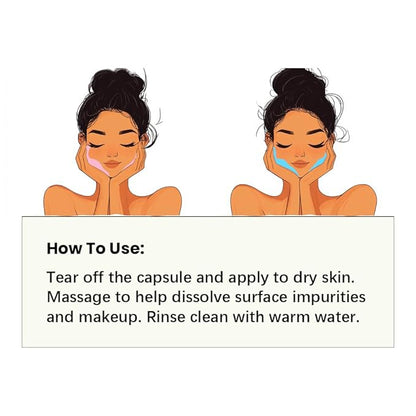 Cistto Natural Cleansing Oil Lightweight Balancing Makeup Remover with Jojoba & Rose Oil, Non-Comedogenic, Travel-Friendly 2ml x 40 Capsules for Oily Skin