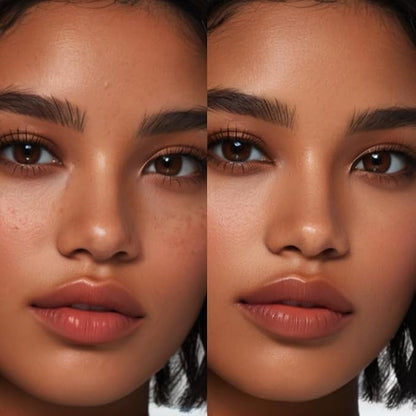 3 In 1 Anti-Wrinkle Foundation Stick with SPF 50+, PA++++, Korean Hydrating Lightweight Flawless Eraser Foundation Stick with Brush, Full Coverage Thin and Natural Finish(Wheat)