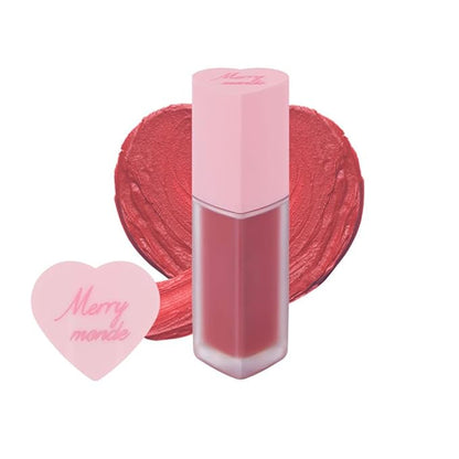 Cherry Heart Mega Tint – High-Pigment, Smudge-Proof Korean Lip Tint for All-Day Wear (03 Winter Pink, 1 Count)