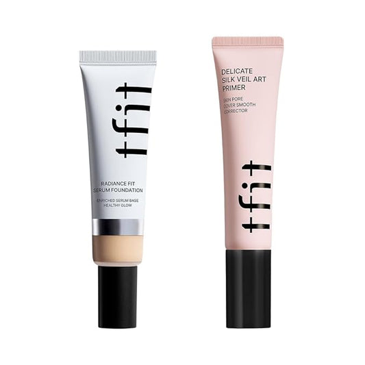 Makeup Duo - Delicate Silk Veil Art Primer + Radiance Fit Serum Foundation