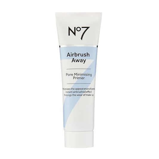 No7 Airbrush Away Pore Minimizing Facial Primer - Lightweight, Matte Primer & Pore Minimizer for Face - Makeup for Oily Skin (30ml)