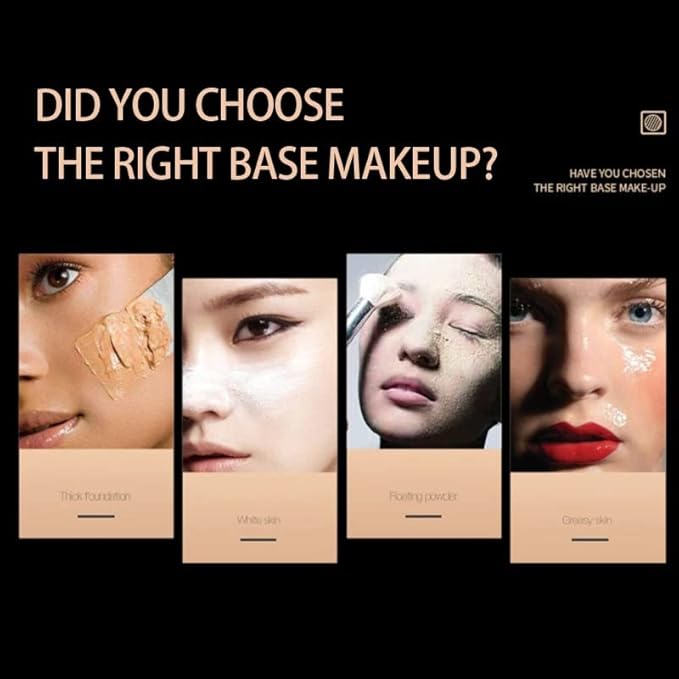 Air Cushion CC Cream Mushroom Head, Concealer Moisturizing BB Cream Foundation, Waterproof Matte Long Lasting Bright Face Makeup Base Long Lasting Cushion CC (2# Ivory)
