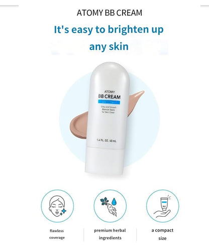A.t.o.m.y BB Cream SPF 30 PA++ – Radiant Coverage with Hydrating & Anti-Aging Benefits | Lightweight Korean Beauty Balm (1.35 fl oz) x 2pcs