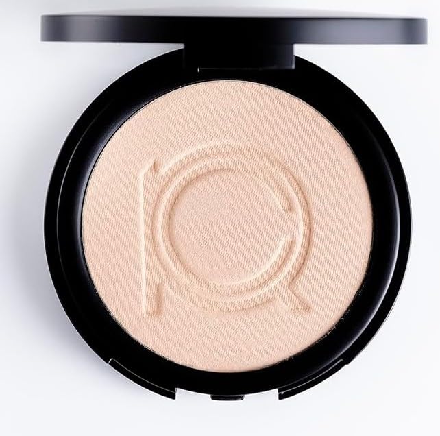 ioly's Beauty pressed powder foundation Compact with powder puff 0.49 OZ Makup fit me powder foundation Makeup full coverage foundation texture powder for men and woman