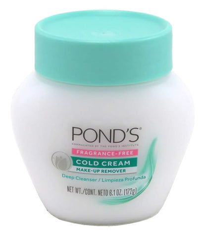 Ponds Cold Cream Make-Up Remover Fragrance-Free 6.1 Ounce (Pack of 6)
