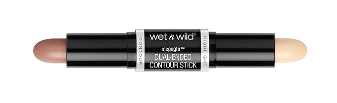 wet n wild MegaGlo Dual-Ended Contour Stick Medium/Tan, Cruelty-Free